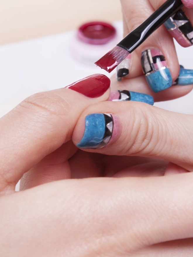 como pintar unas acrilicas con gel