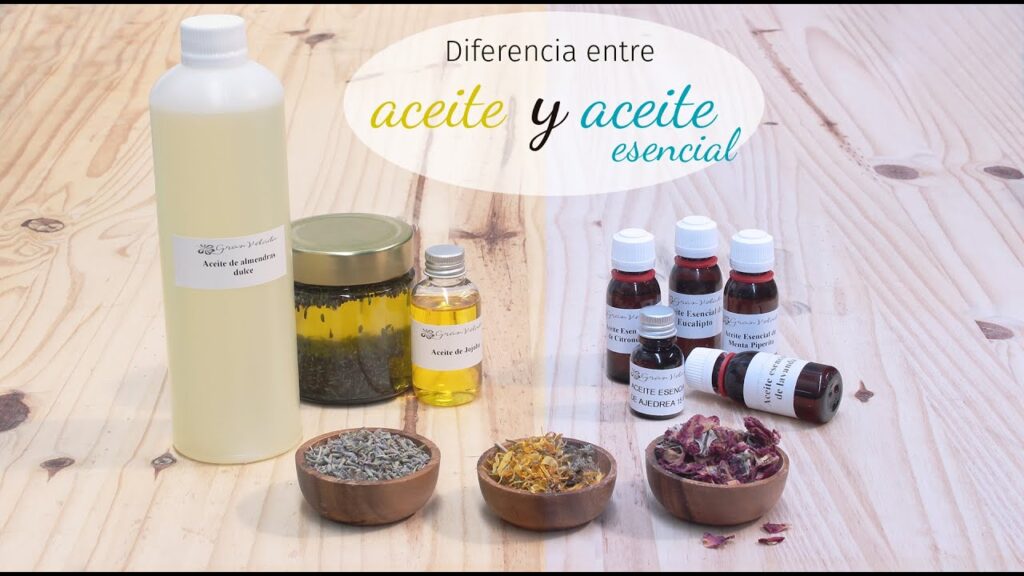 diferencia entre un aceite y un aceite esencial