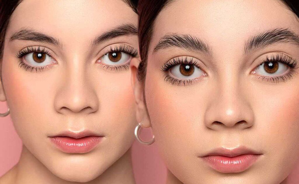 la forma en que peino mis cejas es diferente para el dia y la noche