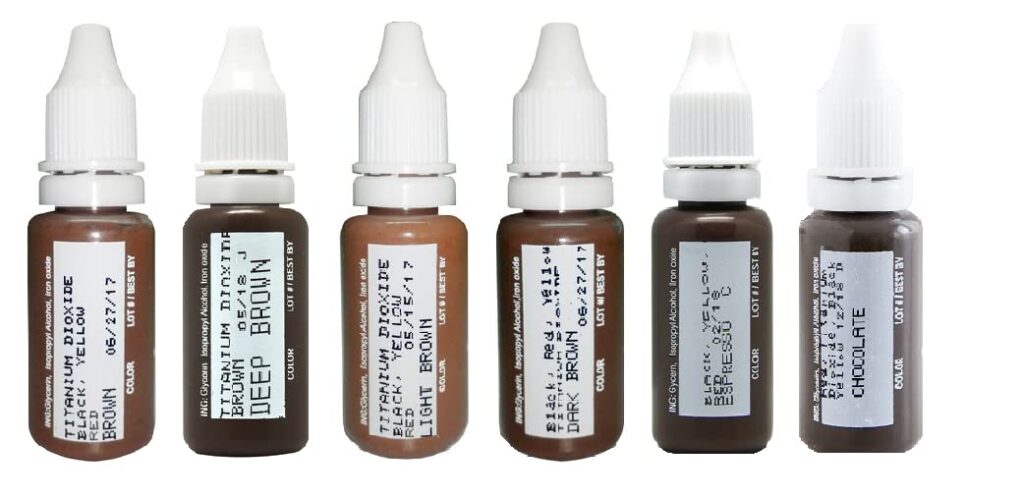 que tinta se usa para hacer microblading