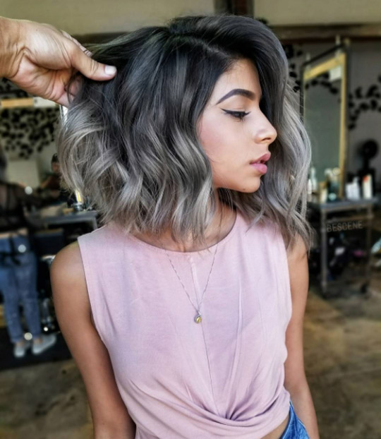 tintura para el pelo gris